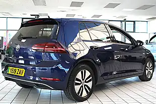 Used 2019 Volkswagen E-Golf Hatchback Atlantic Blue - Interior and Exterior details 12