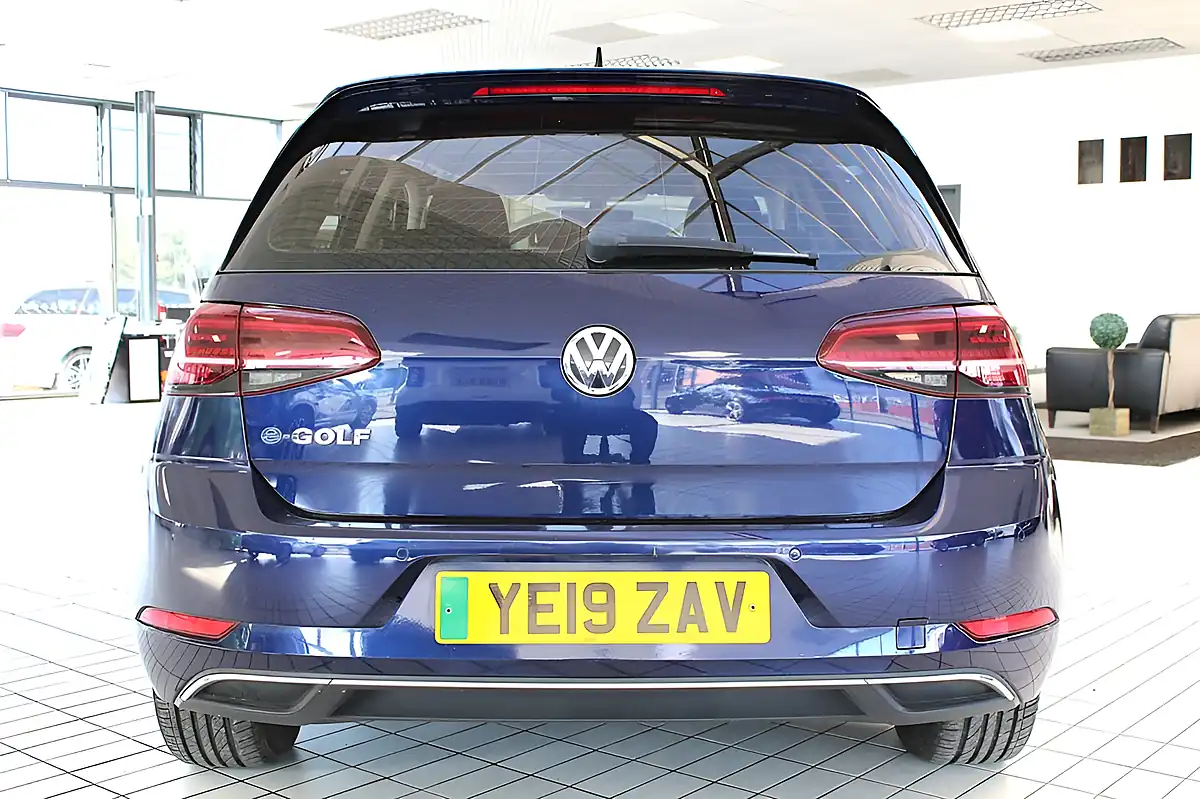Used 2019 Volkswagen E-Golf Hatchback Atlantic Blue - Interior and Exterior details 15
