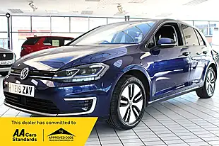 Used 2019 Volkswagen E-Golf Hatchback Atlantic Blue - Interior and Exterior details 2
