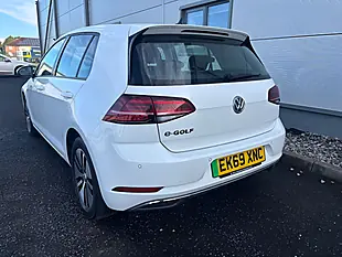 Used 2019 Volkswagen E-Golf Hatchback White - Interior and Exterior details 10