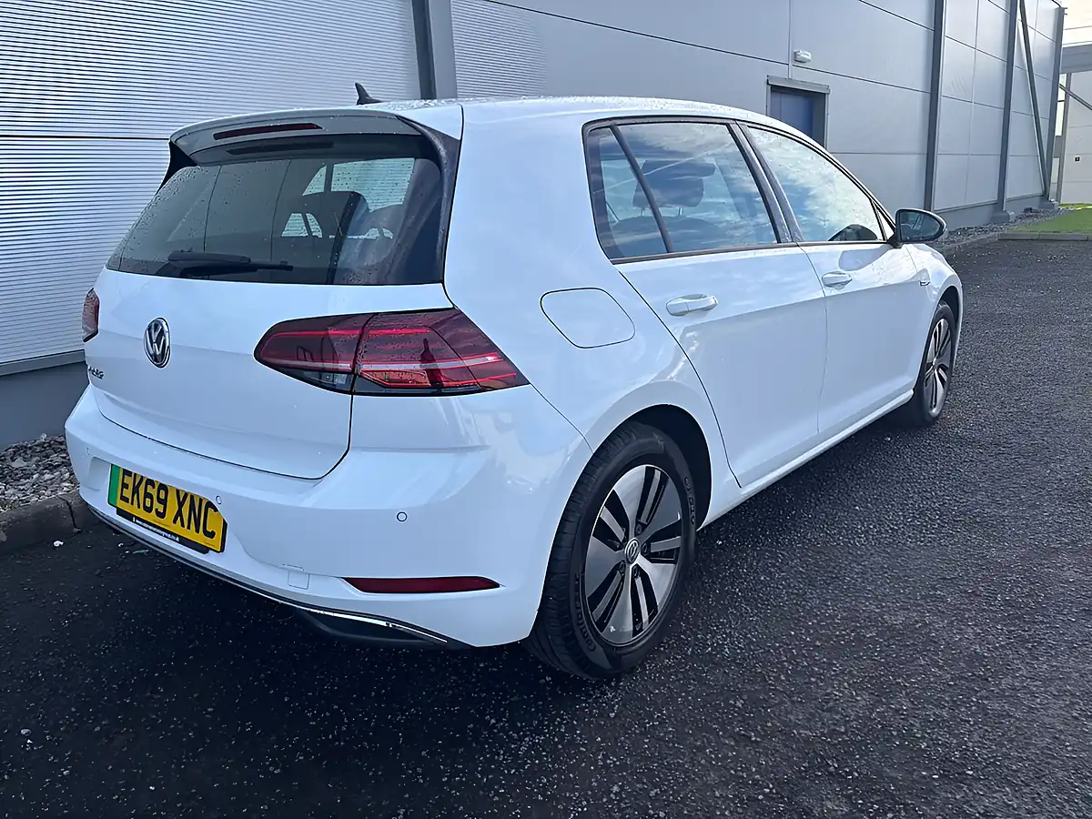 Used 2019 Volkswagen E-Golf Hatchback White - Interior and Exterior details 11