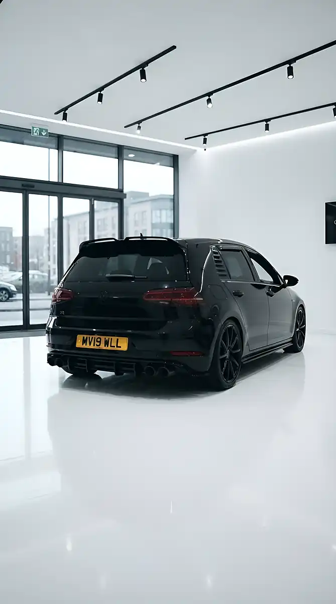 Used 2019 Volkswagen Golf R Black - Interior and Exterior details 10