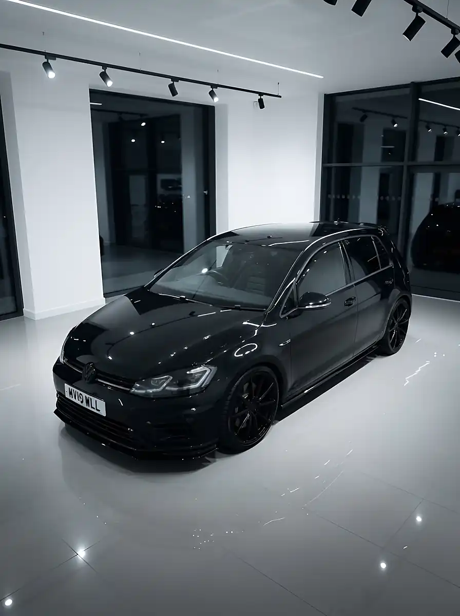 Used 2019 Volkswagen Golf R Black - Interior and Exterior details 16