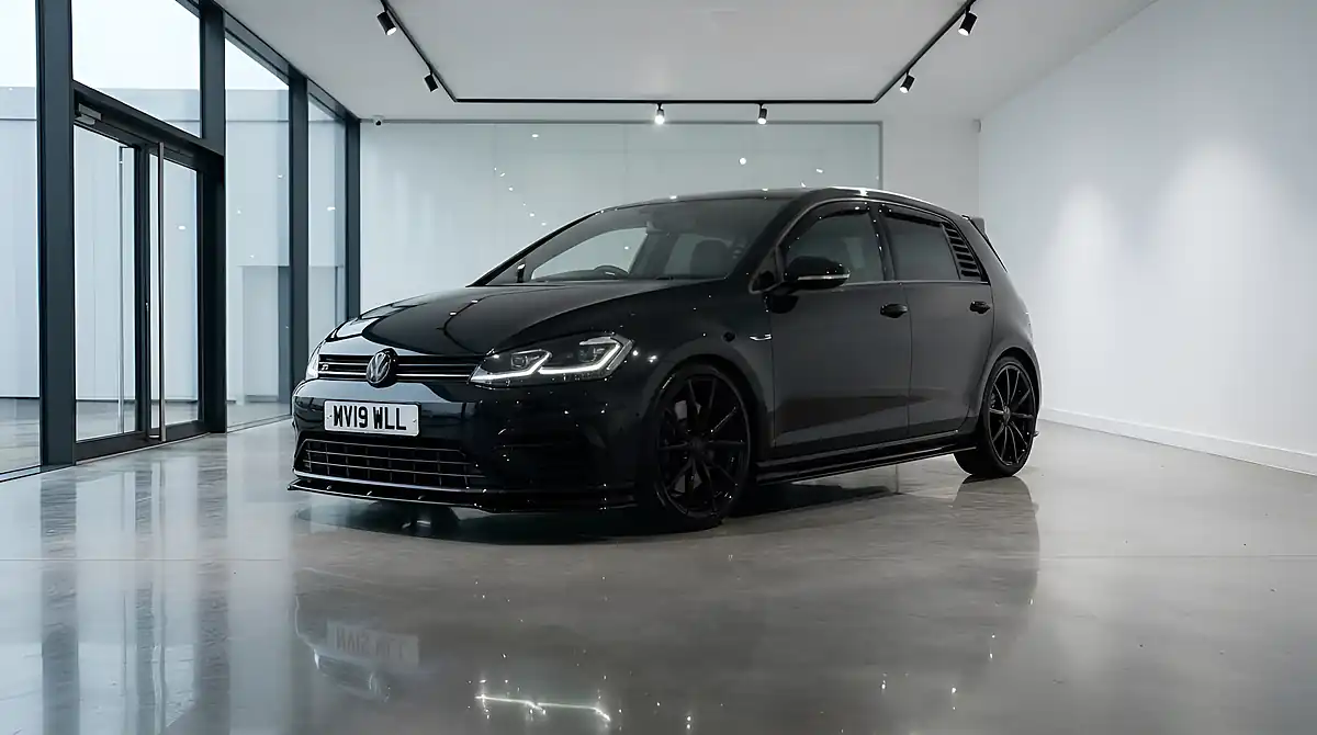 Used 2019 Volkswagen Golf R Black - Interior and Exterior details 3