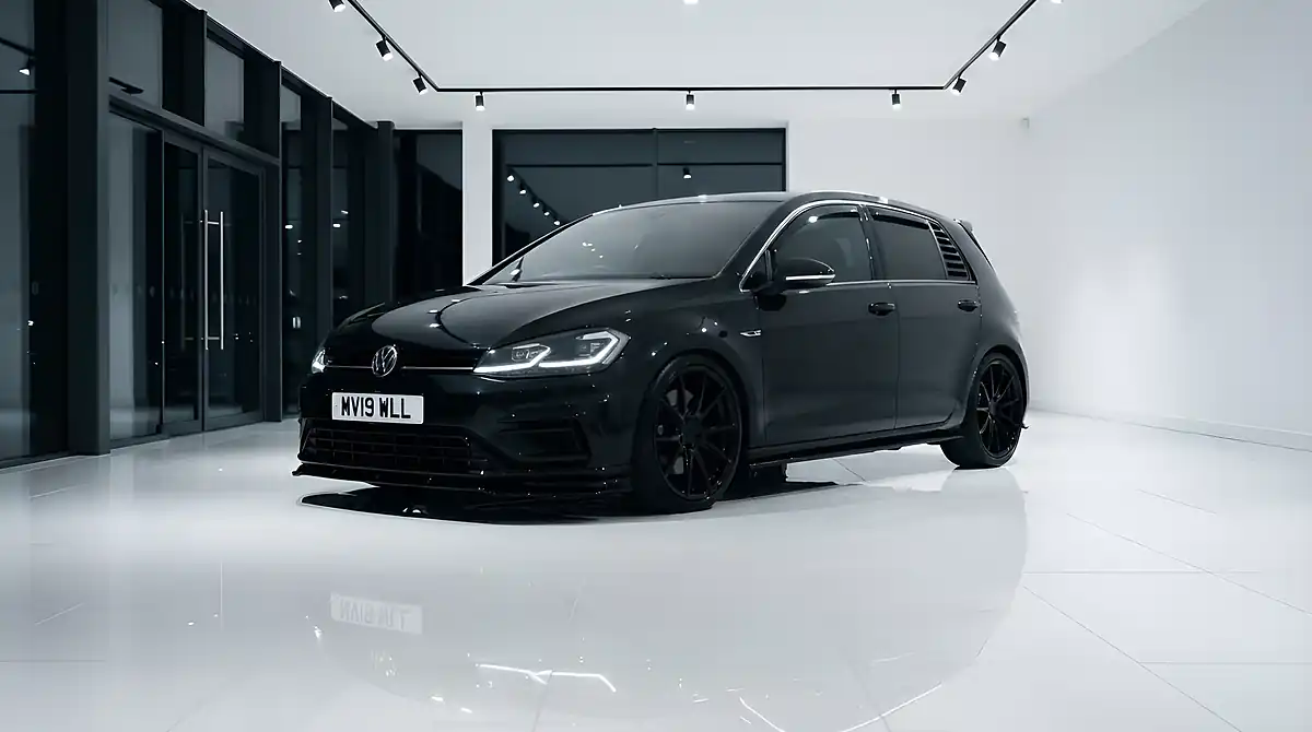 Used 2019 Volkswagen Golf R Black - Interior and Exterior details 4