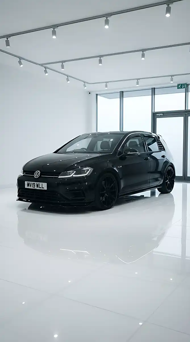 Used 2019 Volkswagen Golf R Black - Interior and Exterior details 8