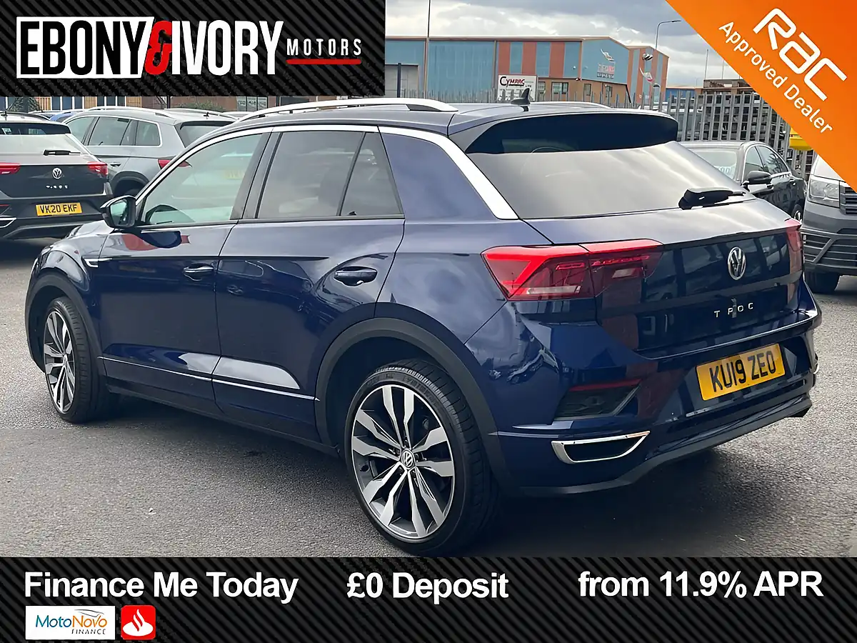 Used 2019 Volkswagen T-Roc R-Line Atlantic Blue - Interior and Exterior details 4