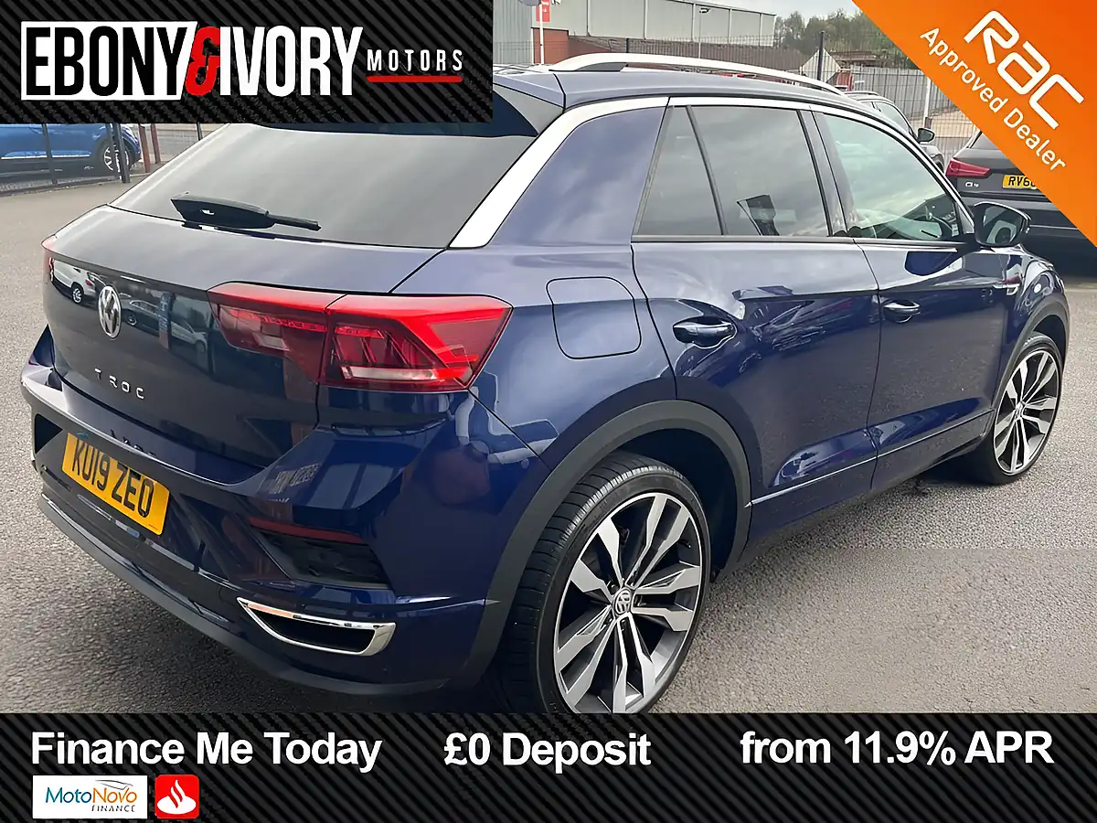 Used 2019 Volkswagen T-Roc R-Line Atlantic Blue - Interior and Exterior details 6