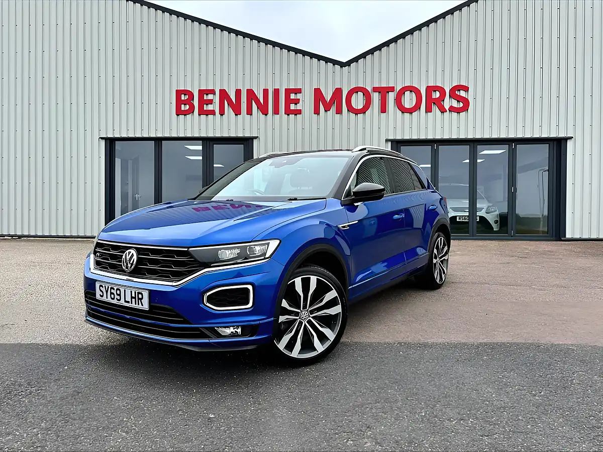 Used 2019 Volkswagen T-Roc R-Line Blue - Front View