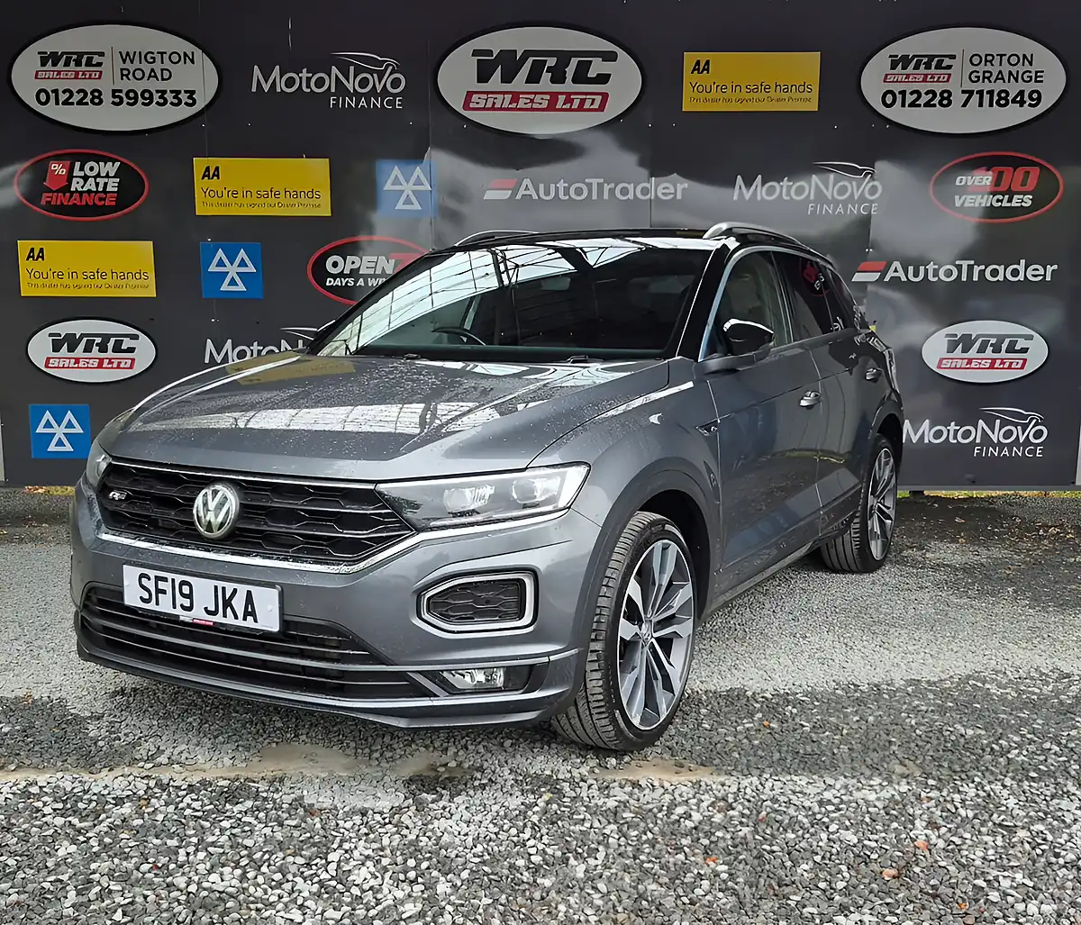 Used 2019 Volkswagen T-Roc R-Line Grey - Front View