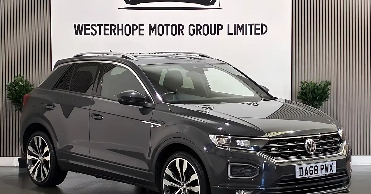 Used 2019 Volkswagen T-Roc R-Line Grey - Front View