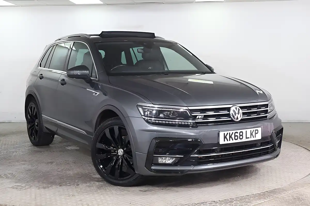 Used 2019 Volkswagen Tiguan R-Line Grey - Front View