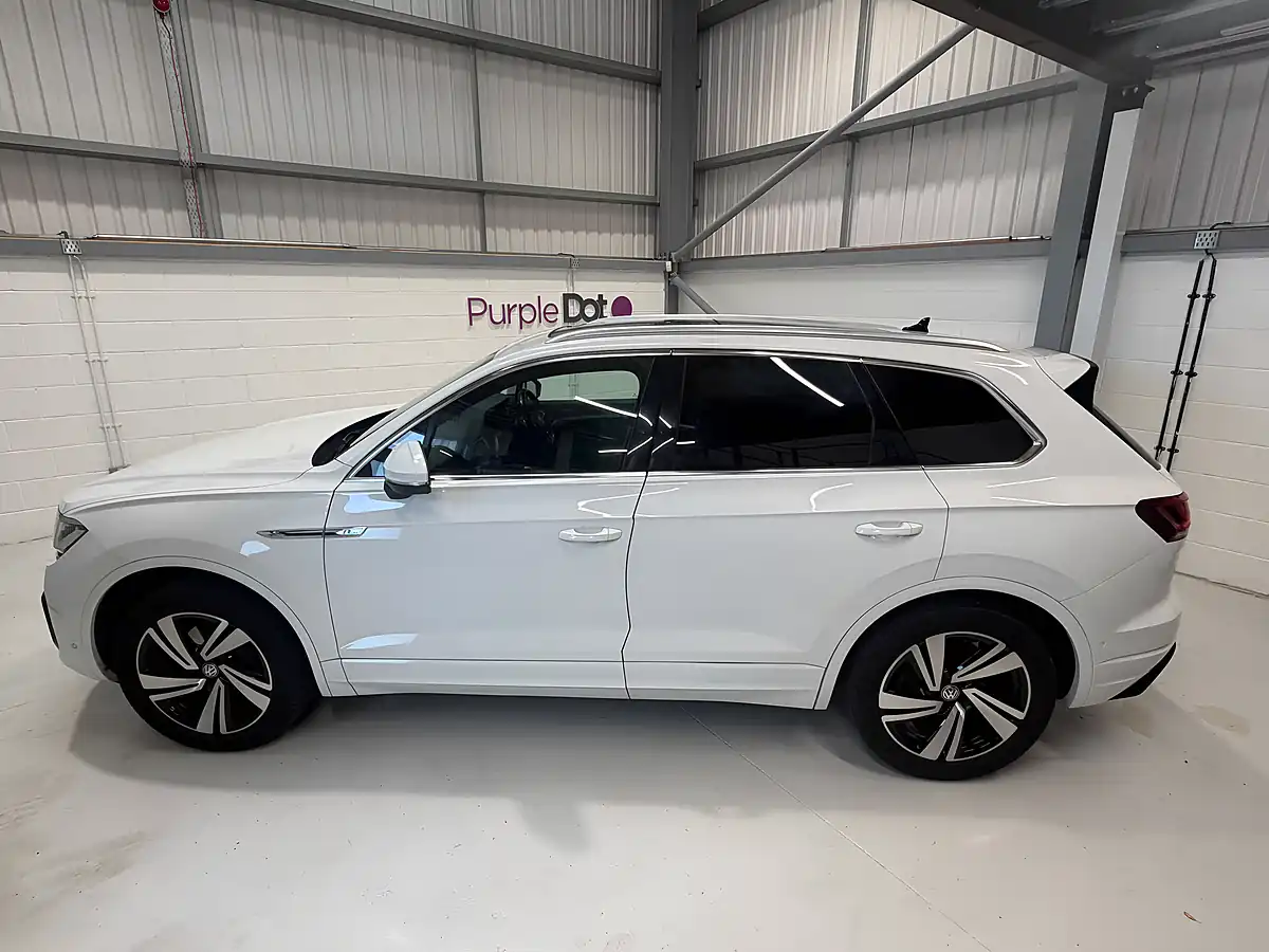 Used 2019 Volkswagen Touareg R-Line Tech White - Interior and Exterior details 6