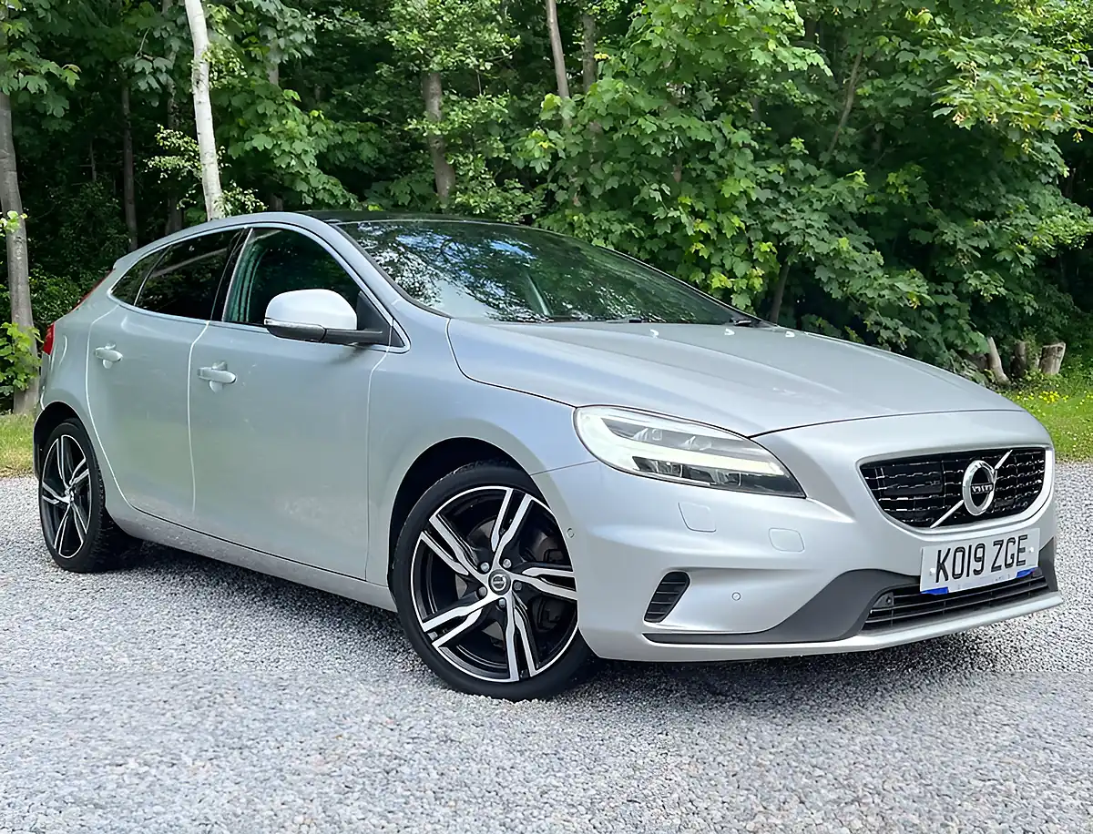 Used 2019 Volvo V40 R-Design Edition Bright Silver - Front View