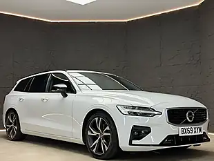 Used 2019 Volvo V60 R-Design Plus White - Interior and Exterior details 9