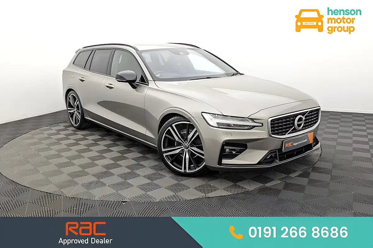 Used 2019 Volvo V60 R-Design Pro Pebble Grey - Front View