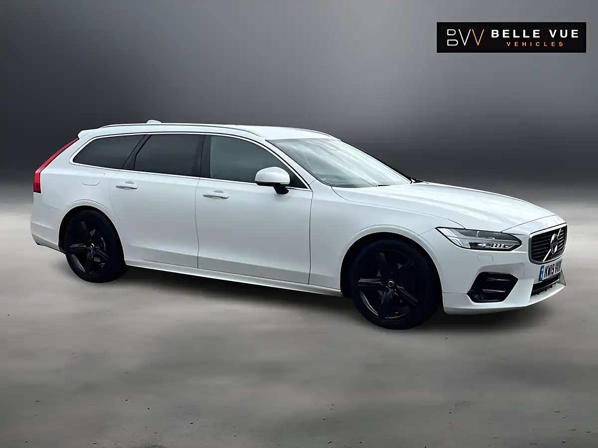 Used 2019 Volvo V90 R-Design Crystal White - Interior and Exterior details 2