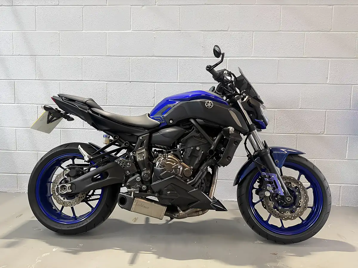 Used 2019 Yamaha MT-07 Naked Abs Blue - Front View