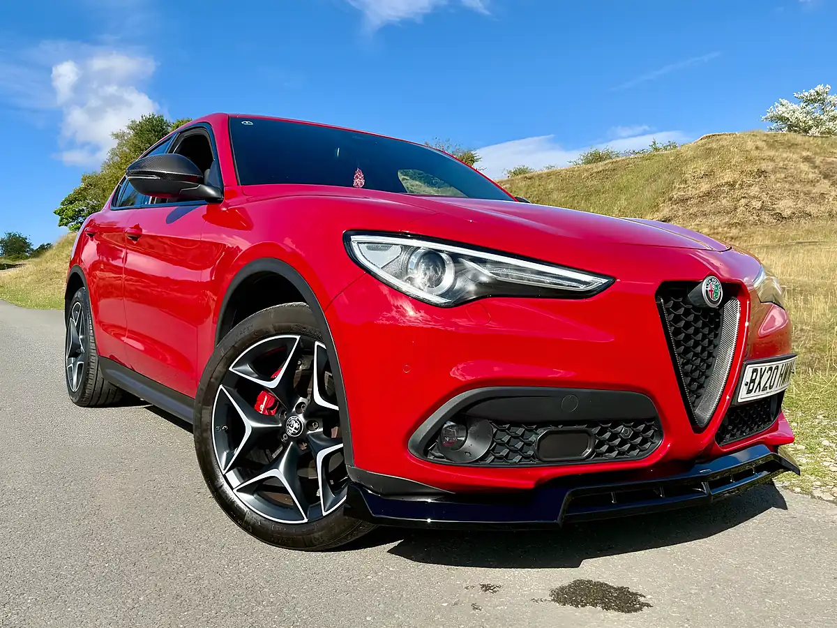 Used 2020 Alfa Romeo Stelvio Ti Red - Interior and Exterior details 10