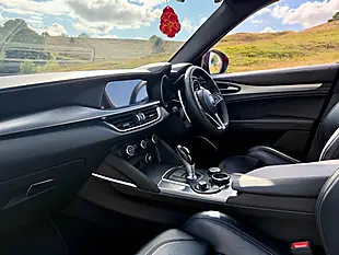 Used 2020 Alfa Romeo Stelvio Ti Red - Interior and Exterior details 11