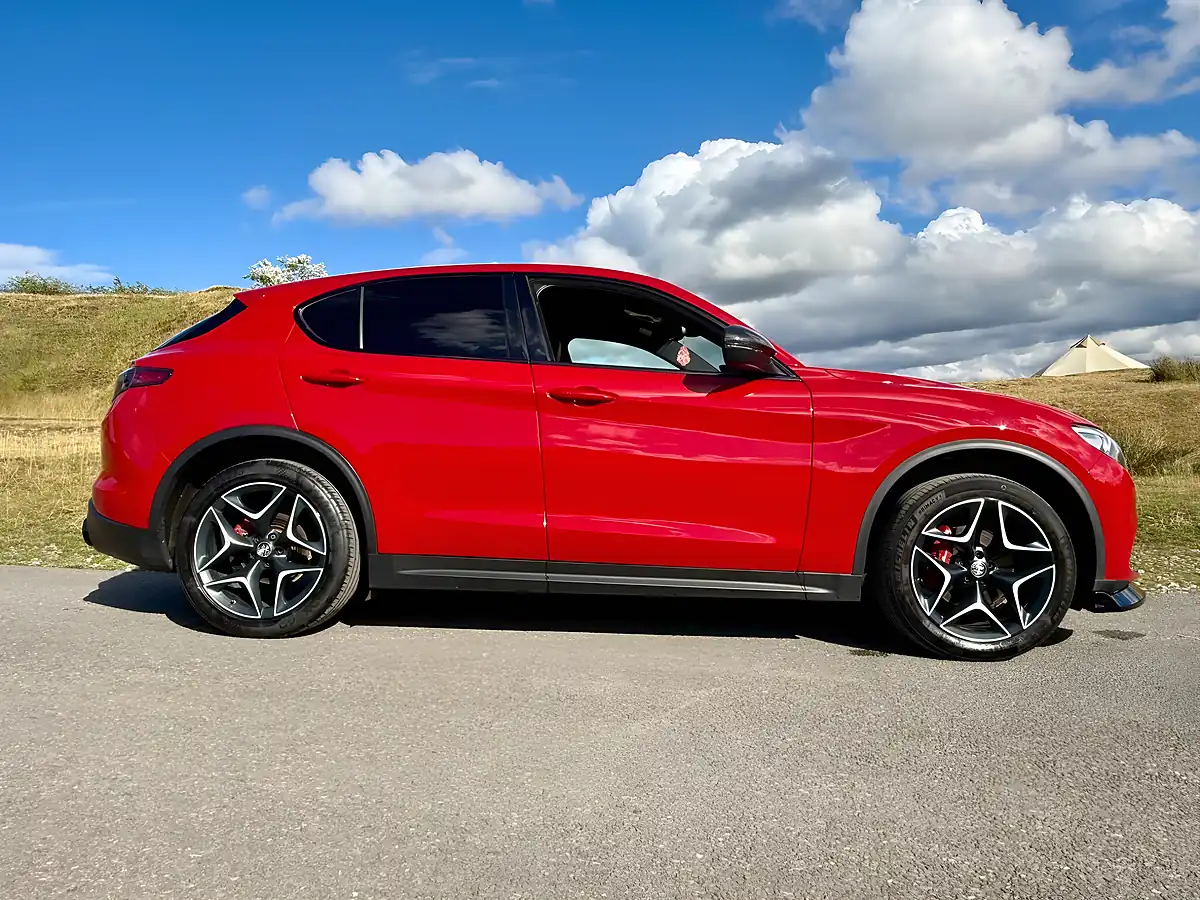 Used 2020 Alfa Romeo Stelvio Ti Red - Interior and Exterior details 12
