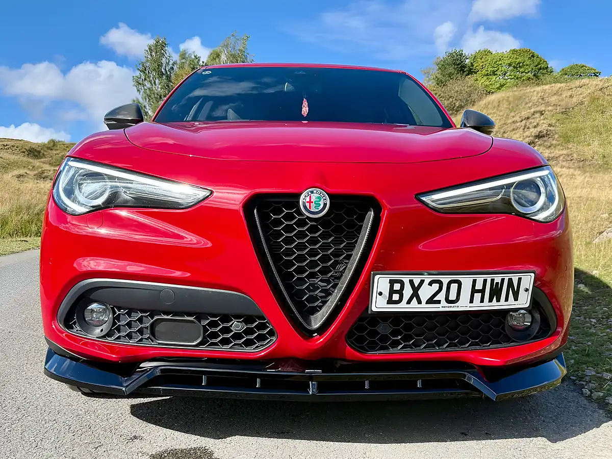 Used 2020 Alfa Romeo Stelvio Ti Red - Interior and Exterior details 13