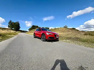 Used 2020 Alfa Romeo Stelvio Ti Red - Interior and Exterior details 14