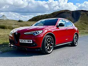 Used 2020 Alfa Romeo Stelvio Ti Red - Interior and Exterior details 15