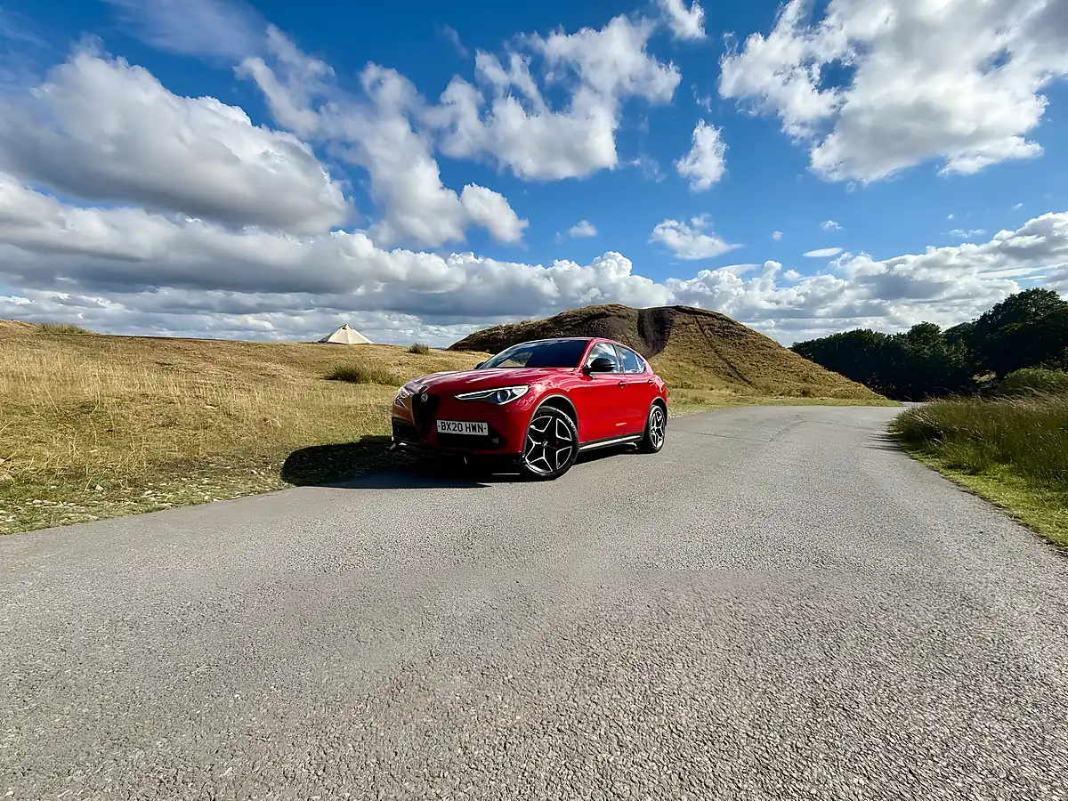 Used 2020 Alfa Romeo Stelvio Ti Red - Interior and Exterior details 16