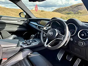Used 2020 Alfa Romeo Stelvio Ti Red - Interior and Exterior details 2