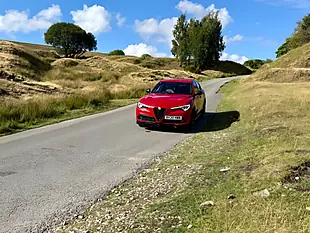 Used 2020 Alfa Romeo Stelvio Ti Red - Interior and Exterior details 3