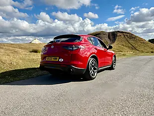 Used 2020 Alfa Romeo Stelvio Ti Red - Interior and Exterior details 4
