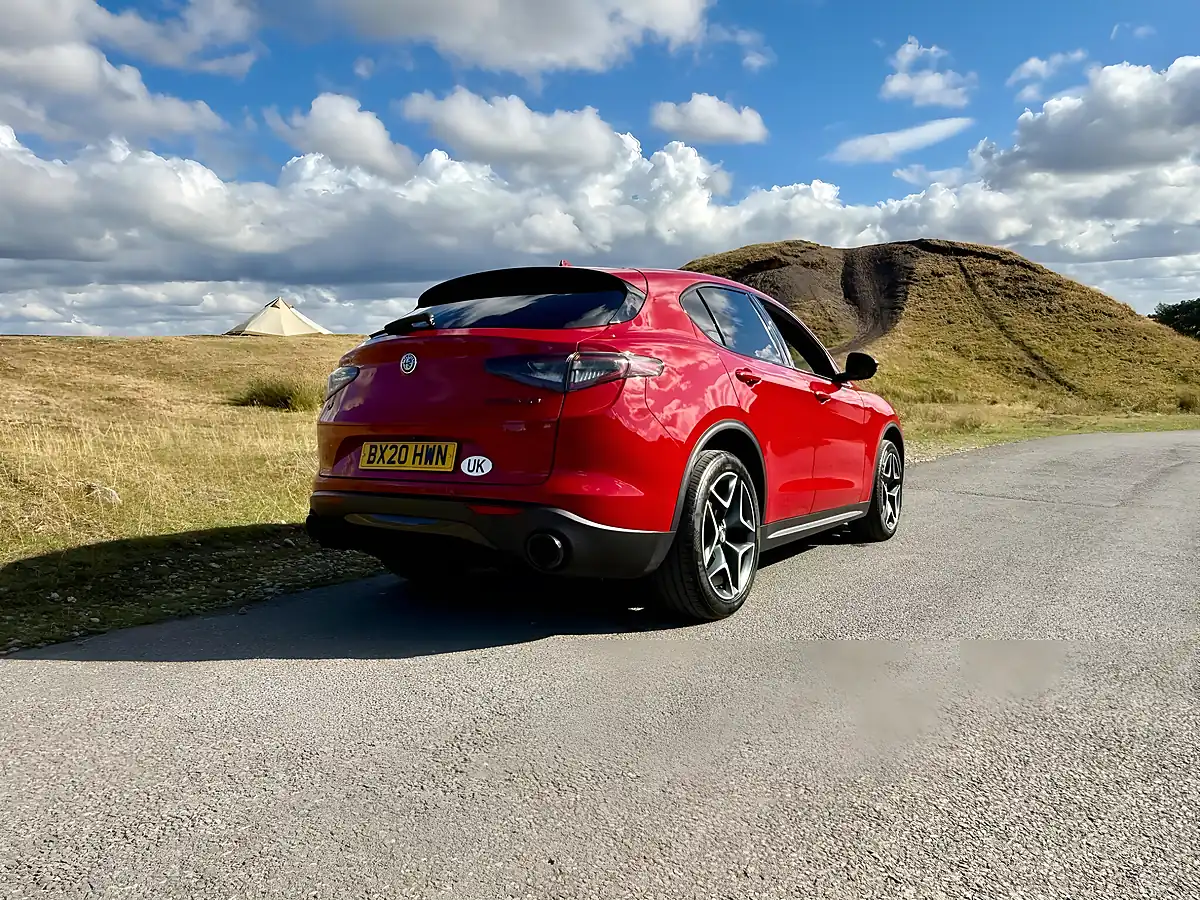 Used 2020 Alfa Romeo Stelvio Ti Red - Interior and Exterior details 4