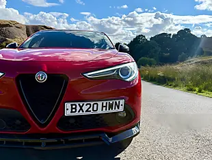Used 2020 Alfa Romeo Stelvio Ti Red - Interior and Exterior details 8