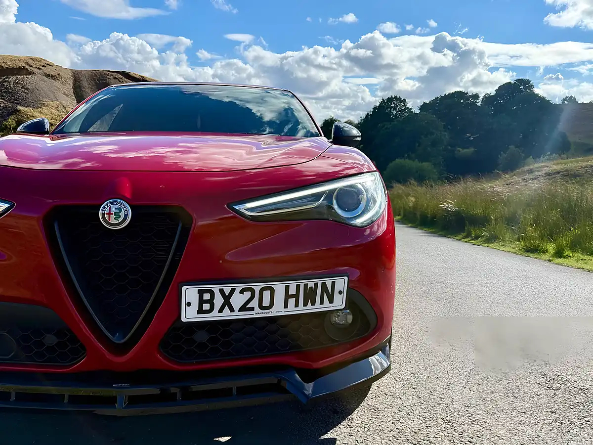 Used 2020 Alfa Romeo Stelvio Ti Red - Interior and Exterior details 8