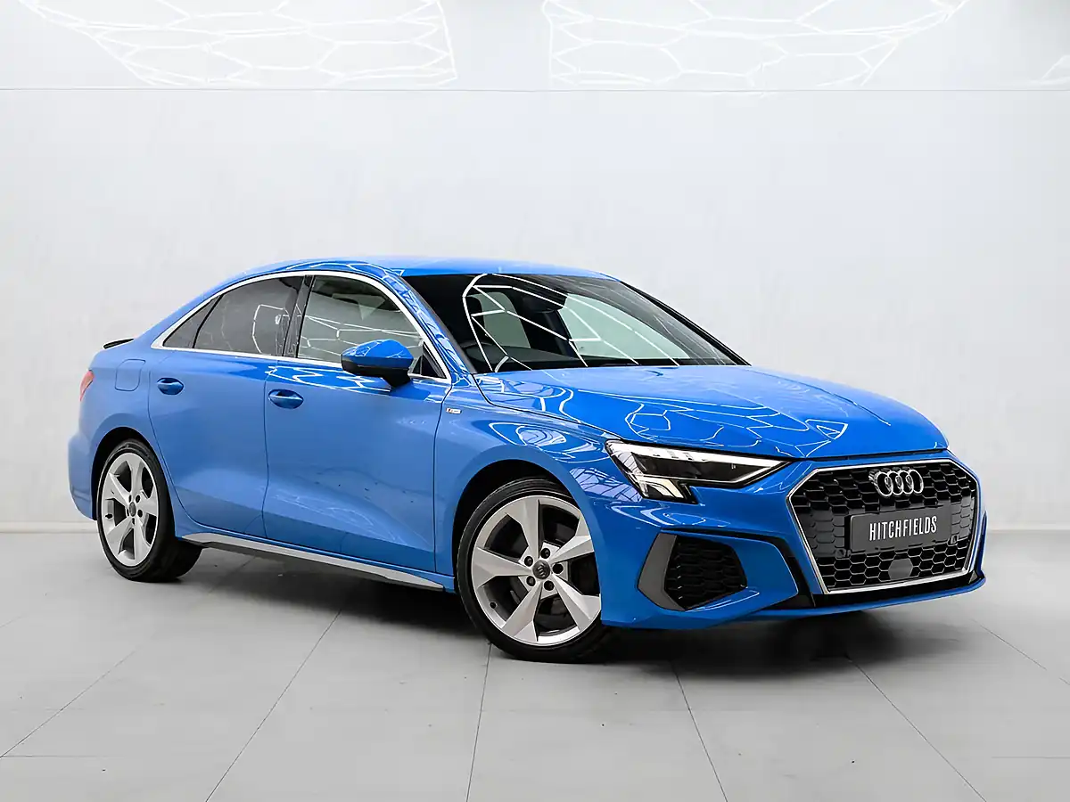 Used 2020 Audi A3 S Line Blue - Front View