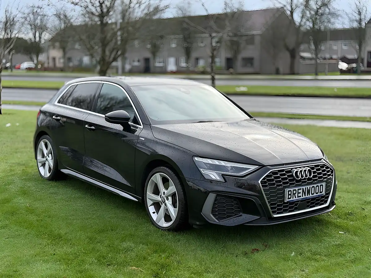 Used 2020 Audi A3 S Line Mythos Black - Front View