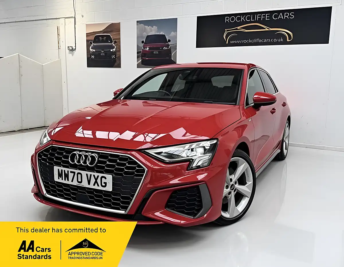 Used 2020 Audi A3 S Line Red - Front View