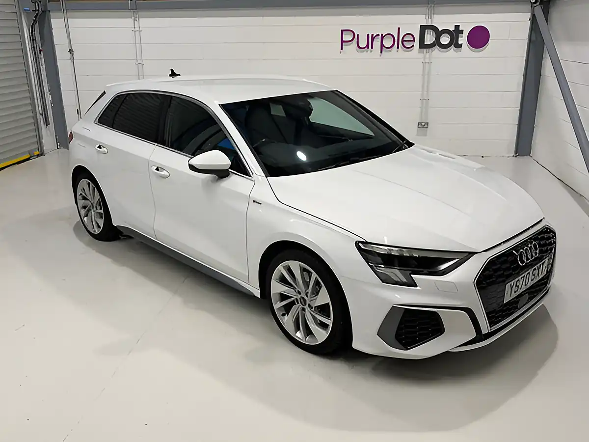Used 2020 Audi A3 S Line White - Interior and Exterior details 5