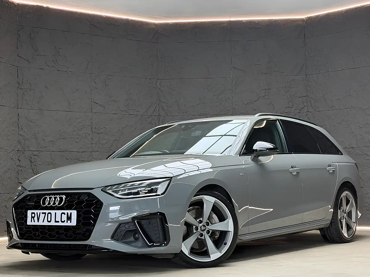 Used 2020 Audi A4 Avant Black Edition Quantum Grey - Front View