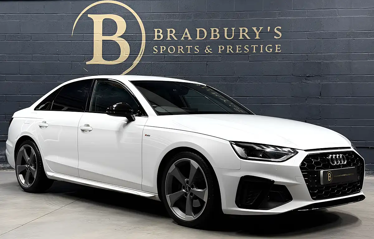 Used 2020 Audi A4 Black Edition White - Front View