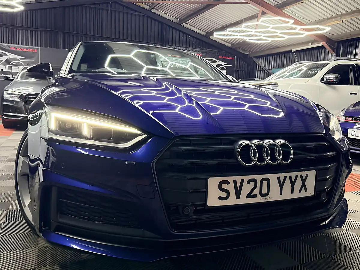 Used 2020 Audi A5 Black Edition Blue - Front View