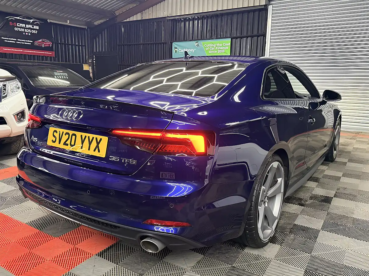 Used 2020 Audi A5 Black Edition Blue - Interior and Exterior details 10