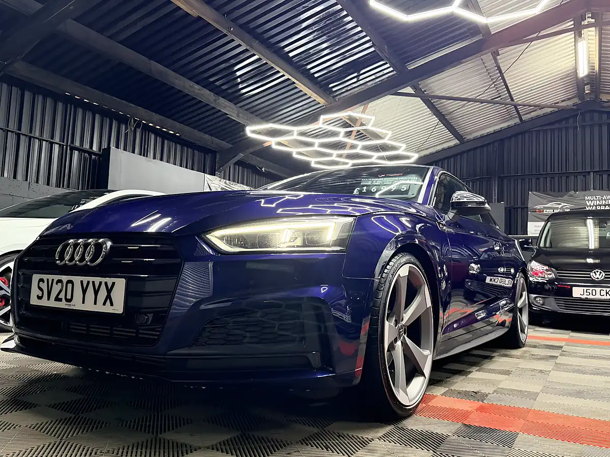 Used 2020 Audi A5 Black Edition Blue - Interior and Exterior details 13