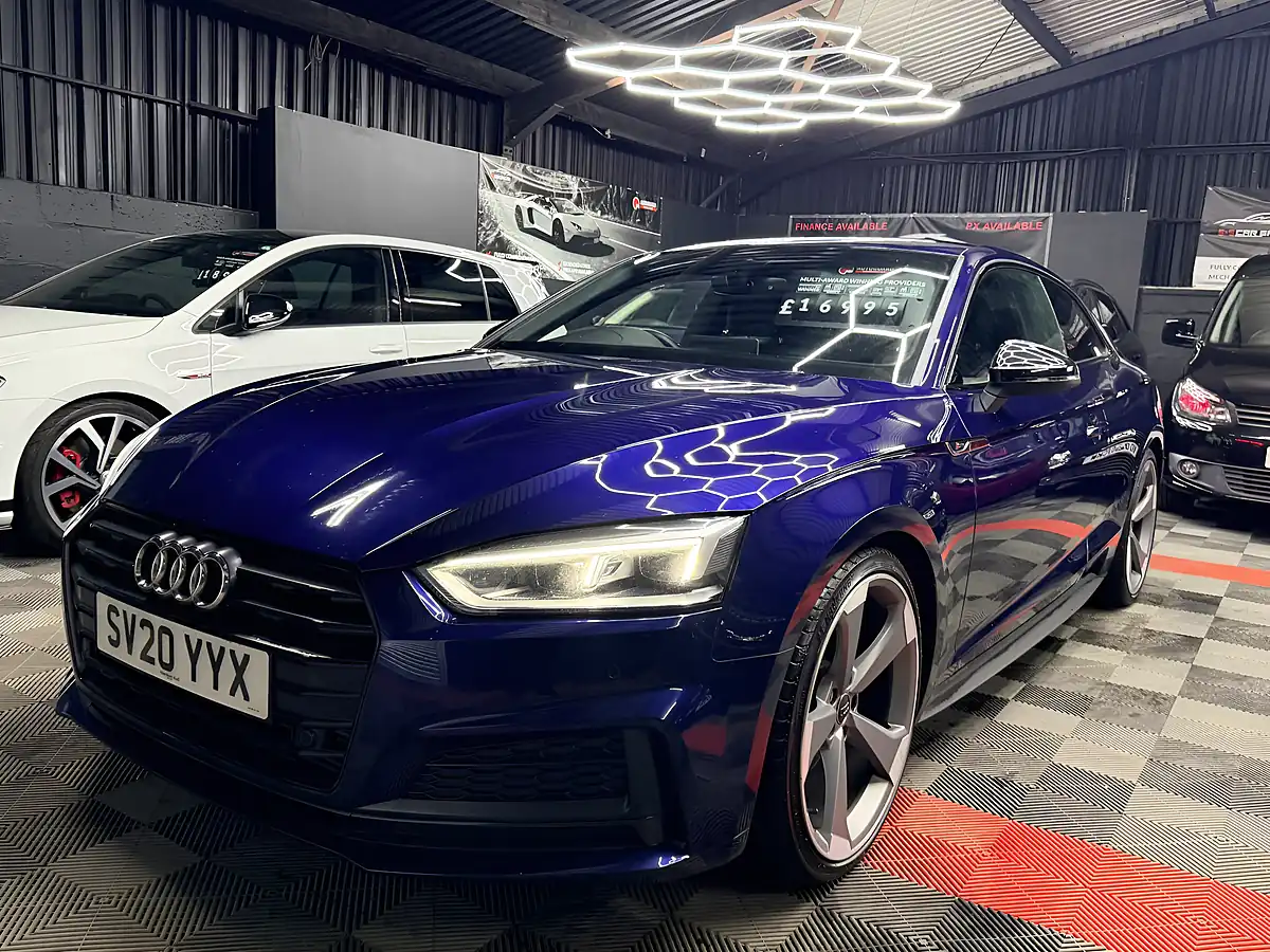 Used 2020 Audi A5 Black Edition Blue - Interior and Exterior details 4