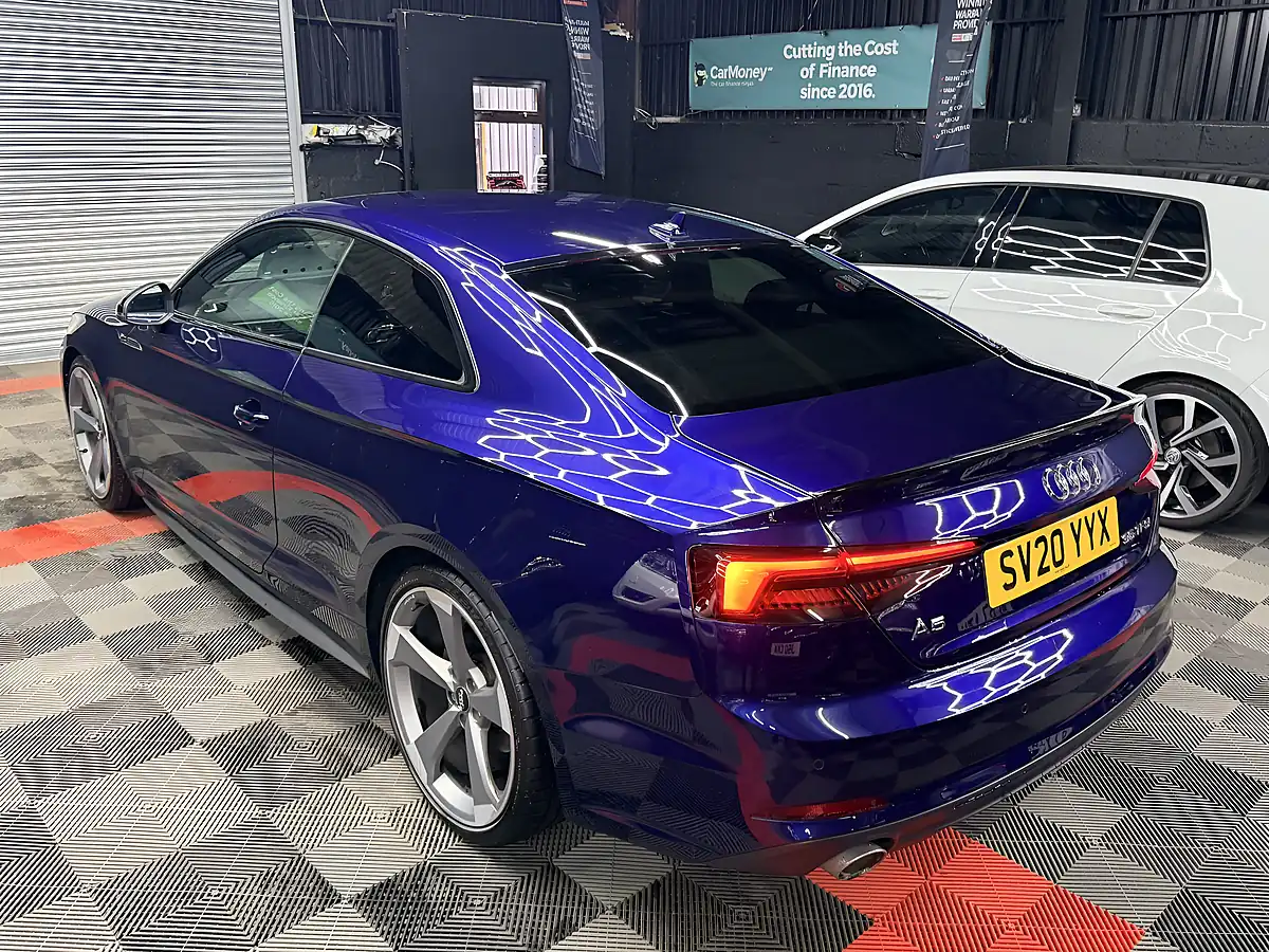 Used 2020 Audi A5 Black Edition Blue - Interior and Exterior details 7