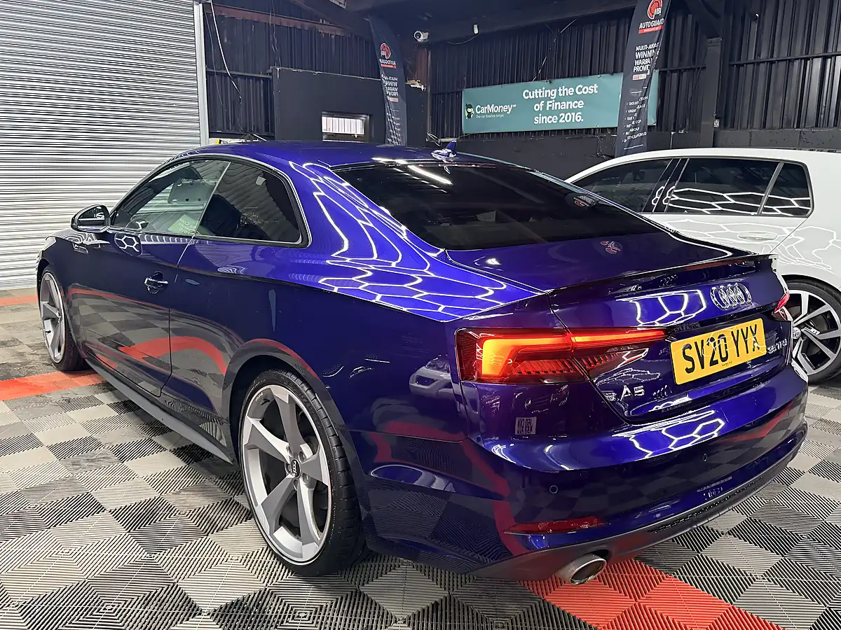 Used 2020 Audi A5 Black Edition Blue - Interior and Exterior details 8