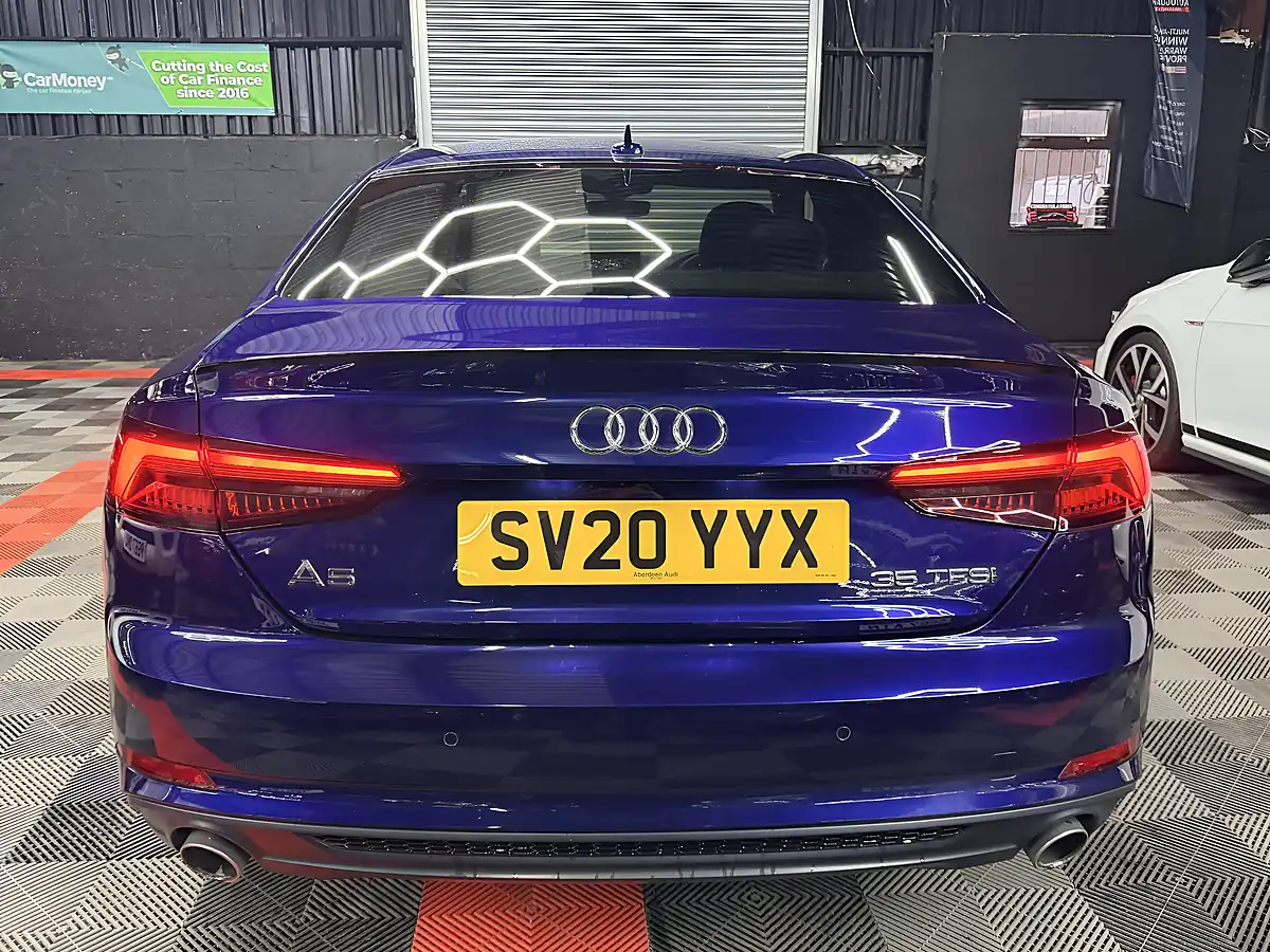 Used 2020 Audi A5 Black Edition Blue - Interior and Exterior details 9