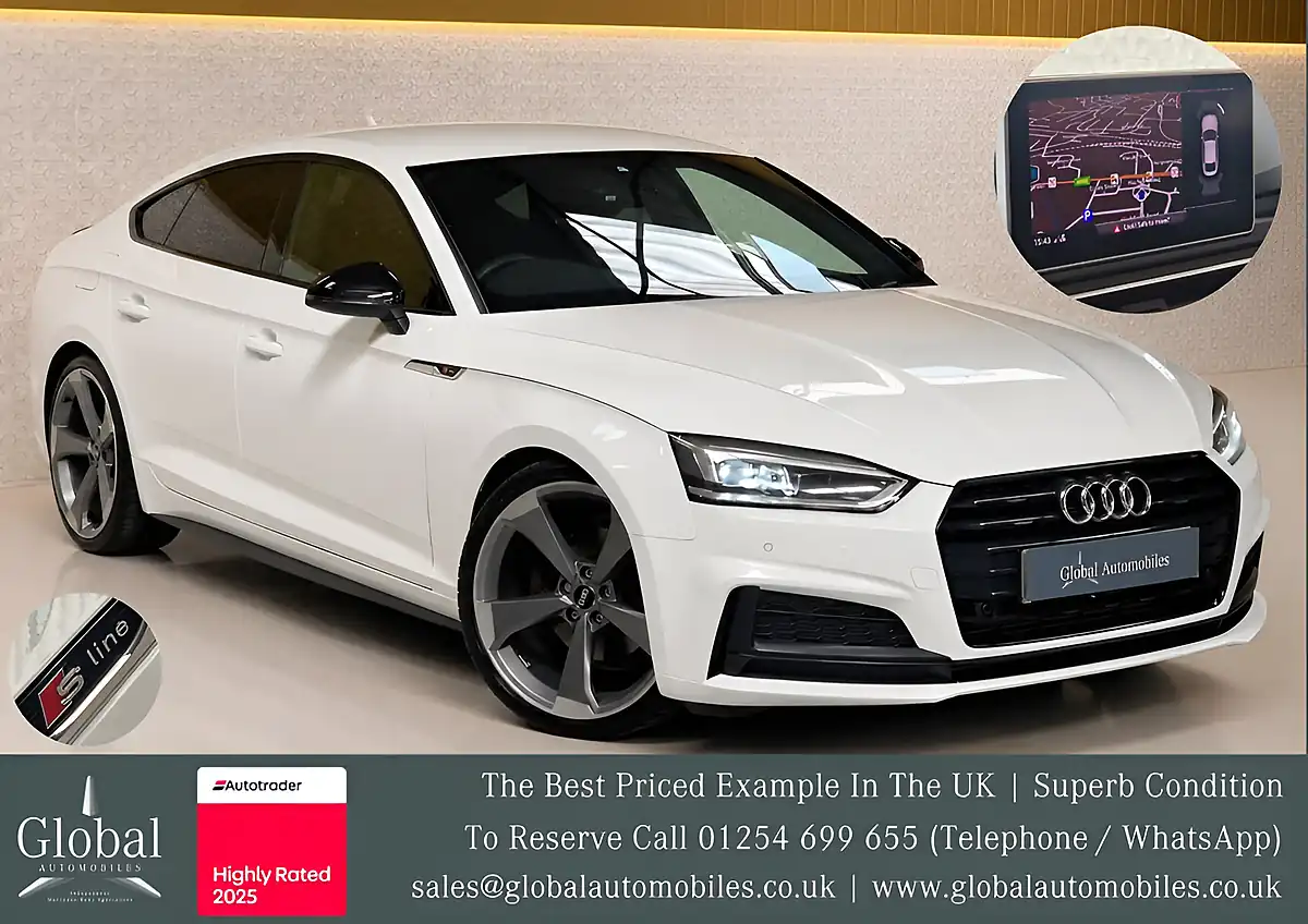 Used 2020 Audi A5 Black Edition Sportback Ibis White - Interior and Exterior details 3