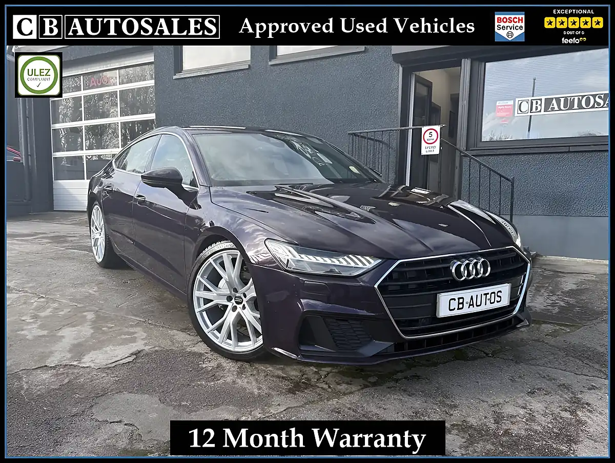 Used 2020 Audi A7 S Line Exclusive Merlin Purple - Front View